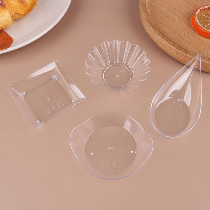 10Pcs%20Transparent%20Mini%20Appetizer%20Plates%20Ice%20Cream%20Cup%20Plastic%20Fruit%20Candy%20Cake%20Jelly%20Yogurt%20Mousse%20Dessert%20Container%20Pastry%20Tool%20-%20Image%202