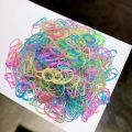 2000PCSRubber Band Hair Rope Adults Children Universal Jelly Plus Spring Color Small Fresh Head Rope. 