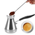 Long Handle Stainless Steel Moka Pot European Coffee kettle Butter Melting Pot Coffee Utensils Turkish Coffee Pot Kitchen Tools. 