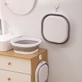 Folding Washbasin Silicone Portable Basin Foldable Bucket Camping Sink Bath Goods Dorm Room Essential Collapsible Laundry Bowl.