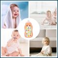 Intelligent Education Cell Phone Musical Simulation Bottle Toy Baby Nibble Pacifier Teether Telephone Music Sound feeder Machine For 1+ Years Old with lanyard. 