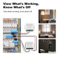 Manhot WiFi Smart Energy Meter Two Way 1, 2 Channel with Current Sensor Clamp For Tuya/Smart Life Monitor Power 80A 110V/240V. 
