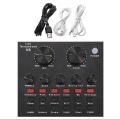 V8 Sound Card Broadcast Audio Streaming USB Headset Microphone Live V8 Singing Live Sound Card. 