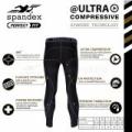 Spandex compression pants Black/Grey stitch length lp002. 