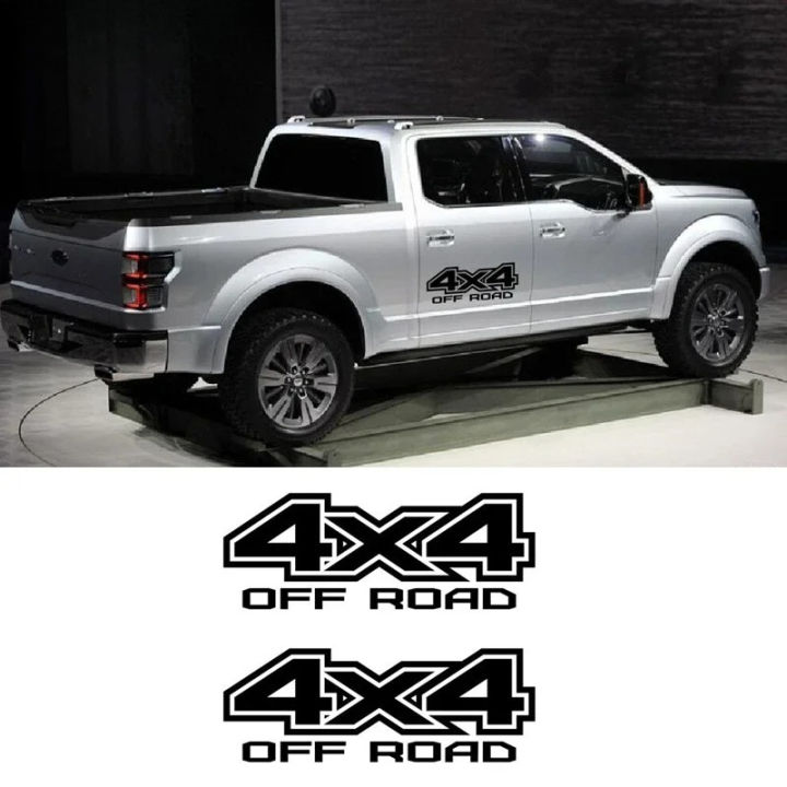 2pcs 4X4 OFF ROAD Graphics Sticker Car Door Decor Vinyl Decals For Ford ...