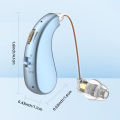 2 sets of mini elderly digital hearing aids earphones portable amplifiers rechargeable and adjustable amplifiers for the elderly.