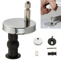 2pcs Toilet Lid Top Fixing Hinge Stainless Steel Universal Toilet Seat Hinge Soft Release Quick Release Replacement Parts.