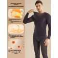 2025 Autumn and Winter Men's Thermal Underwear Ultra-Thin Heating Hyaluronic Acid Skin Care Skin Bottom Clothing Men's Heattech. 