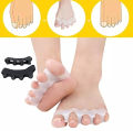 Toe Spacer and Stretchers Gel Bunion Corrector, Gel Toe Separator, Silicone Toe Separators Gems for Bent Toes, Hammer Toes, Overlapping Toes for all foot fingers 1 Pair for both feet. 