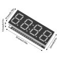 HT16K33 LED Display Module for Arduino 4 Digit 7 Segment 0.56 inch Time Clock Indicator Tube Module Red Blue Green Yellow White. 