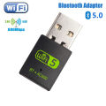 600Mbps USB WiFi Bluetooth Adapter 2in1 Dongle Dual Band 2.4G 5GHz USB WiFi 5 Network Wireless Wlan Receiver DRIVER FREE. 