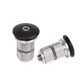 3K Carbon Fiber Bike Headset Top Cap & Expansion Bolt, 1 1-/8 MTB/Road Bicycle Fork Adjuster Star Nut Compression Plug. 