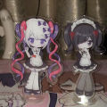 New NEEDY GIRL OVERDOSE Guard Acrylic Stand Model Plate Keychain Cosplay Desk Decor Collection Christmas s For Friends. 