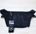 Weli's s5484 black beautiful nylon material waterproof adjustable strap travel sports chest pack rider bag. 