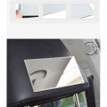 Car Makeup Mirror Portable Adhesive Back Stainless Steel Visor Decorative HD Mirrors Car Interior Mirror Universal Car-styling. 