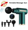 Mini Electric Massage Gun Portable Deep Tissue Massage Gun - Pain Relief USB Rechargeable Body Massager Message Gun. 