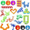 Magic Snake Cube Blocks Snake Puzzle Snake Magic Ruler Twist Toy Party Fillers Mini Snake Speed Cube Snake Fidget Toy For Kids Intelligence Development Party Favours Children Gift. 
