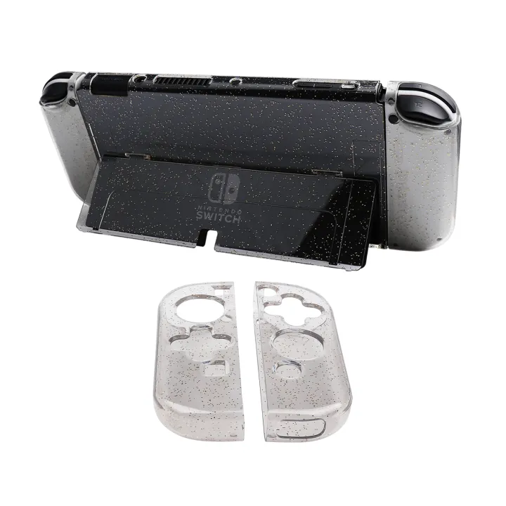 Transparent%20Protective%20TPU+PC%20Glitterry%20Cases%20for%20%20Switch%20Oled%20Console%20Video%20Gamepad%20Cover%20Skin%20Accessories%20-%20Image%205