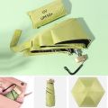 80% Off Mini UV Umbrella Small Pocket Travel Rain Parasol Vinyl Folding Sun Shade Umbrella UPF50+ Portable Capsule Umbrellas 우산. 
