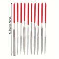 10Pcs Diamond Needle File Set For Jewelry Metal Wood Ceramic Glass Stone Craft Sharping Working Hand Carving Tool. 