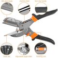 Multi Angle Miter Shear Cutter for Angular Cutting of and Trim from 45 to135 Degree Hand Tools for Cutting Soft Wood Plastic PVC. 