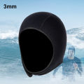 3mm Neoprene Diving Hood Thermal Wetsuit Hood Stretchable Diving Cap Swim Caps with Chin Straps Surfing Hood for Men Women. 