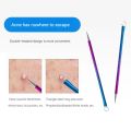 6pcs Acne Needles Colorful Stainless Steel Acne Needles Double Ring Blackhead & Acne Pimple Popper Remove Whiteheads Acne. 