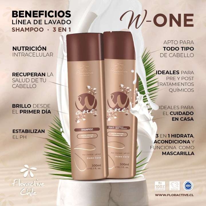 Floractive Profissional W one Shampoo and Conditioner 300ml