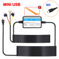 24H Parking Monitoring Car DVR Dashcam Camera Hardwire Kit for Low Vol Protection Mini USB Port 12-30V in 5V2.5A Car Assecories. 