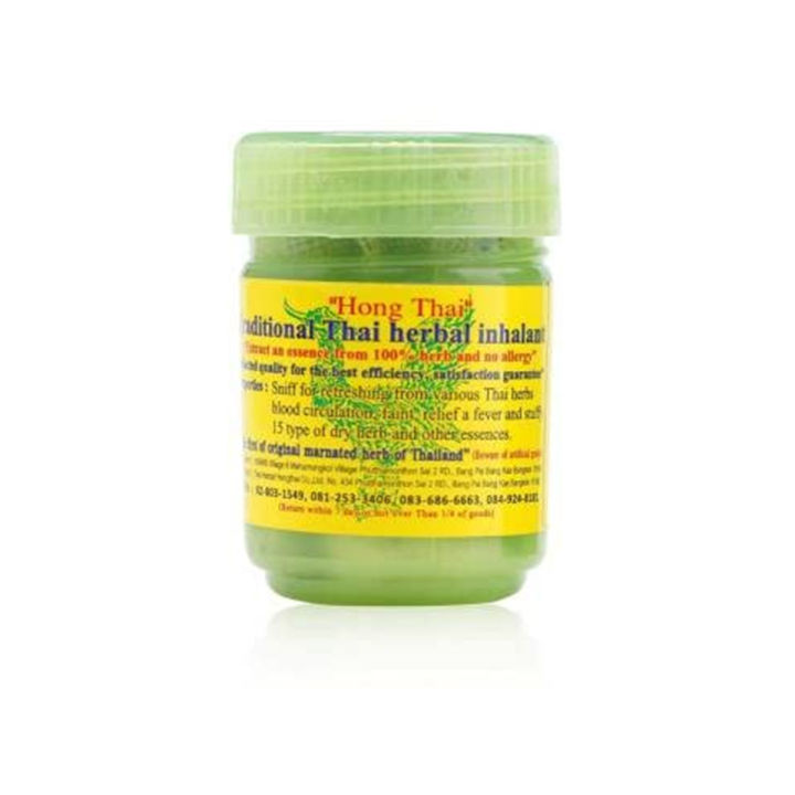 Thai Herbal Inhaler Hong Thai Traditional Nose Flow - Refreshing Essences for Carsick Relief