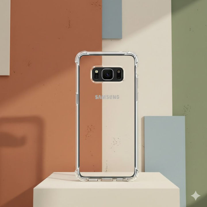 Samsung Galaxy S8 Back Cover Transparent Extra Bumper Anti Shock Soft Crystal Clear Case For Samsung Galaxy S8