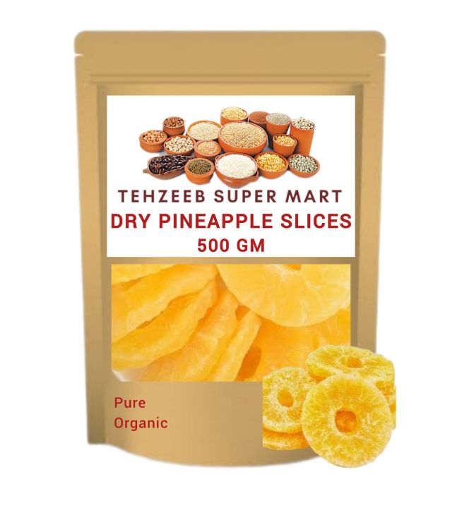 Dried Pineapple Slices • Pineapple • 500gm • Best Quality TSM | Daraz.pk