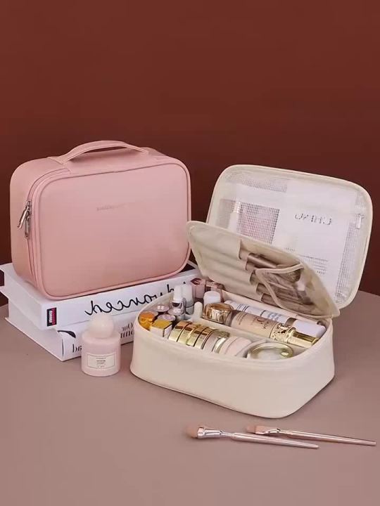 New Women's Cosmetic Bag Portable Storage Bag Large Capacity Luxury Makeup Bag Travel Organizer Essentials Toiletry Bags