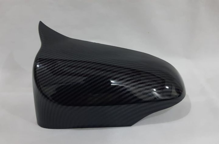 Toyota Vitz 2012-23 Batman Style Side Mirror Cover Carbon Fiber Pair