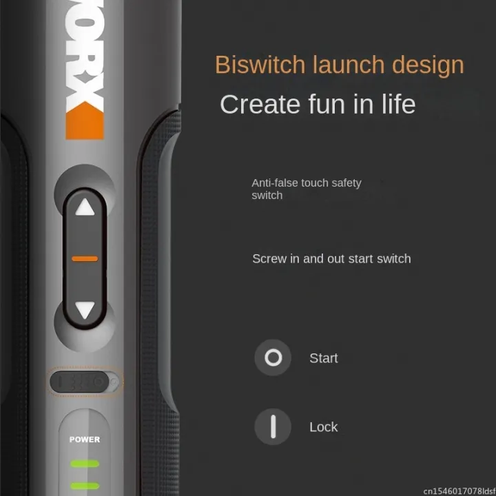 Worx%204V%20Electrical%20Screwdriver%20Sets%20WX242%20Smart%20Cordless%20Electric%20Screwdrivers%20USB%20Rechargeable%20Handle%2030%20Bit%20Sets%20Power%20Tools%20-%20Image%206