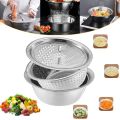3in1 Multifunctional Stainless Steel Grating Basin thick stainless steel drain basin kitchen/Vagetable Cutter. 