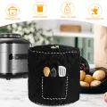 1/3Pcs Kitchen Pressure Pot Dust Cover Washable Air Fryer Cover with Pocket 31x33 cm Foldable Electric Pressure Cooker Covers. 