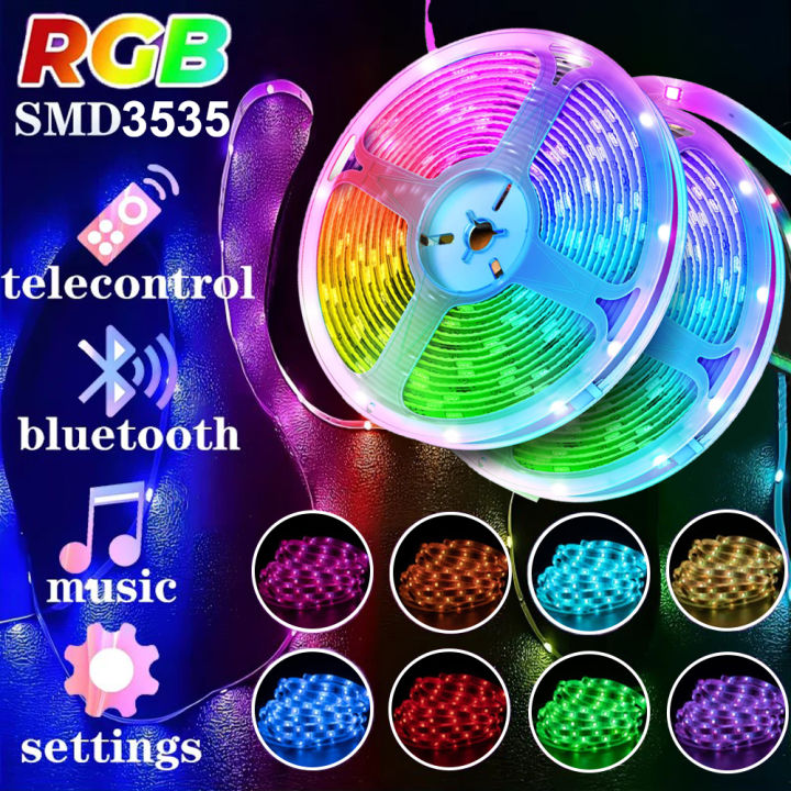 RGB LED Strip Lights 3535 Bluetooth APP IR Remote Control USB 1M 2M 3M 5M 10M 15M 20M 30M Festival Deco Backlight For Home