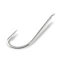 FISH KING 100PCS Saltwater Fishing Hook High Carbon Steel White Single Worm Hook Crank Barbed Fishhook for Bass Fishing Tackle. 