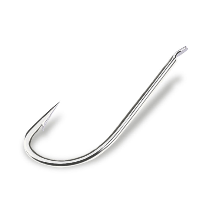 FISH%20KING%20100PCS%20Saltwater%20Fishing%20Hook%20High%20Carbon%20Steel%20White%20Single%20Worm%20Hook%20Crank%20Barbed%20Fishhook%20for%20Bass%20Fishing%20Tackle%20-%20Image%202
