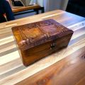 Best Wooden Jewellery Boxes - Pure Wood Jewellery Box - Pakistan Landmarks Jewellery/Stationery Box - Wooden Hand Curved Case - Minar-e-Pakistan, Bab-e-Khyber, Leaf Design Case. 