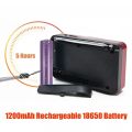 Portable Rechargeable Mini FM Radio Player Multi-function Plug-in Card Compact Design for Travel. 
