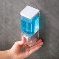 250ml Wall Mounted Shampoo Soap Dispenser Shampoo Dispenser Chrome Finish Square Liquid Soap Bottle Bathroom Accessories.. 