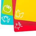 4 Pack Food-grade Flexible Plastic Sticky Cutting Board Non slip Cutting Board Easy To Clean Outdoor Portable Fruit Cutting Mat. 
