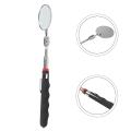 360 Degrees Inspection Mirror Adjustable Handle 24-72Cm Telescopic Mirror Telescopic Head Telescopic Folding Visitation Mirror. 