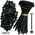 Universal Nylon Cable Tie Buckle Auto Fastener Screw Replacement Clip Car Fender Trunk Engine Guard Panel Wire Management Secure.