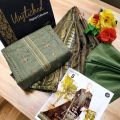 BIN GULZAR FULLY EMBROIDERED PURE LAWN  WITH DUPATTA AND PLAIN TROUSER. 