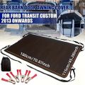 Van Rear Door Awning Sunshade, Waterproof Car Tailgate Tent Cover, Universal RV Back Door Shelter.