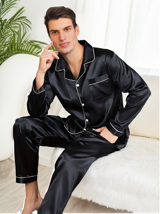 Men%20Pajama%20Sets%20Microfiber%20Sleepwear%20For%20Sleeping%20Man%20Shirt%20Silk%20Long%20Sleeve%20Pyjama%20Male%20Home%20Night%20Wear%20Plus%20Size%20Loungewear%20-%20Image%204