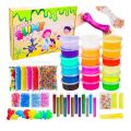 12 Slime pack & 6 Glitter bottle & Orbeez ball and Water Baloons / 1 Clay mitti pcs : 10 stick icecream Kids Learning Toys Box Not Included. 